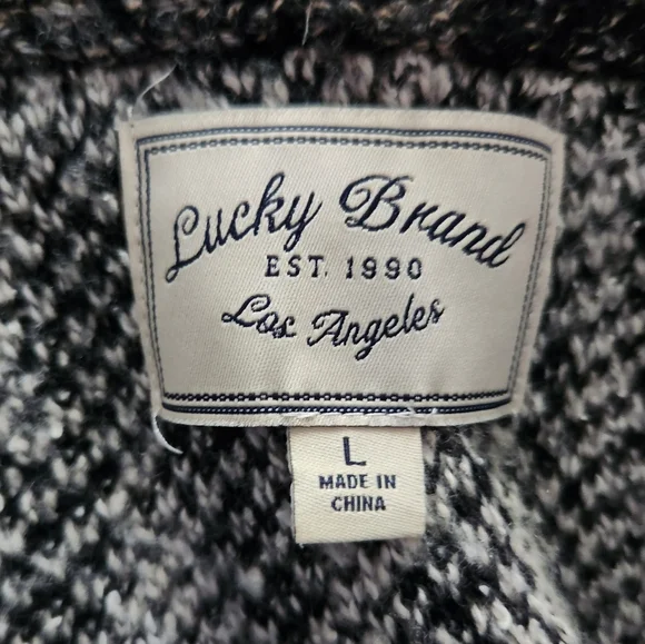 Lucky Brand Western Inspo Long Cardigan Sz L - Picture 4 of 4